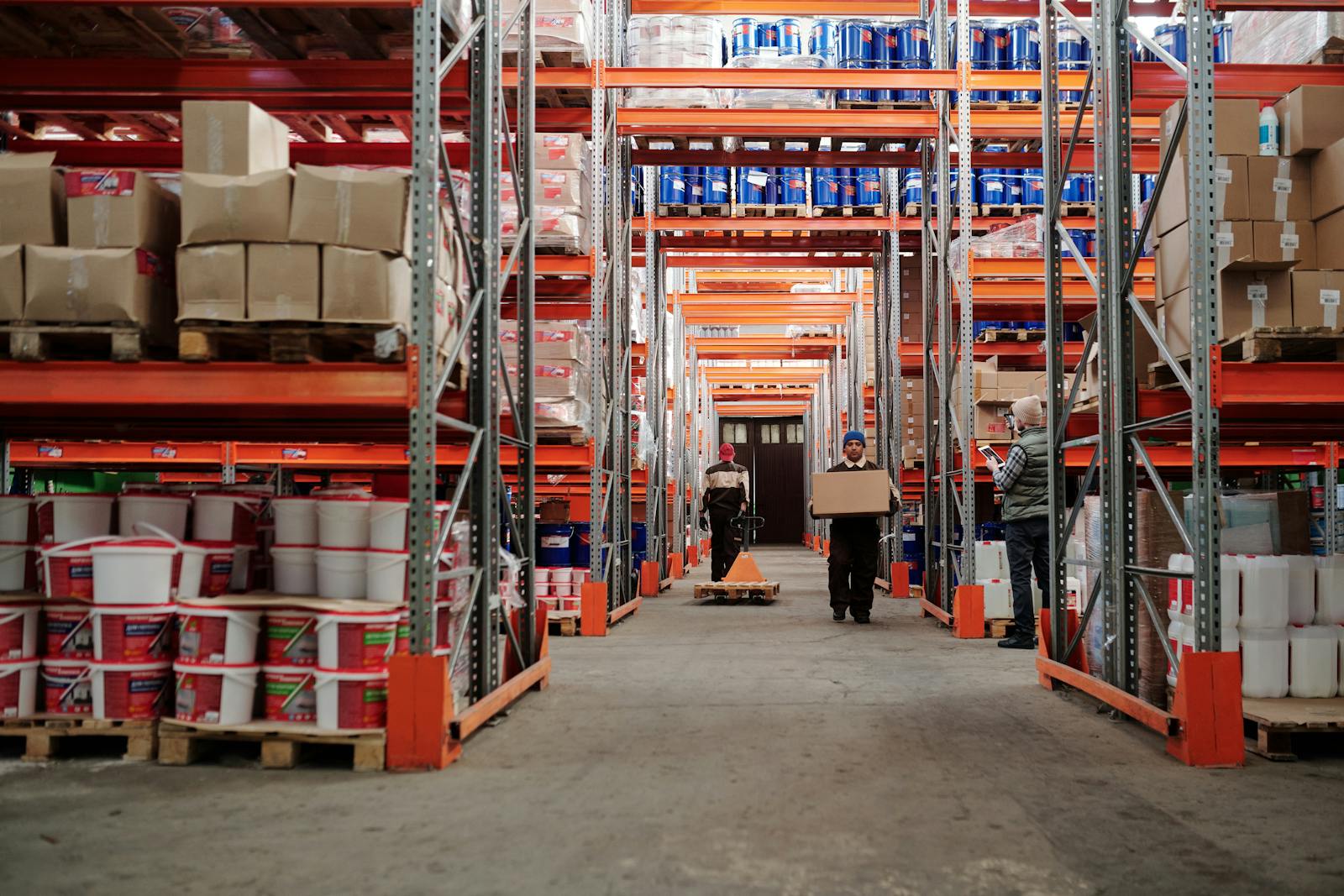 MTF Logistics Group warehouse team and organized FF&E storage