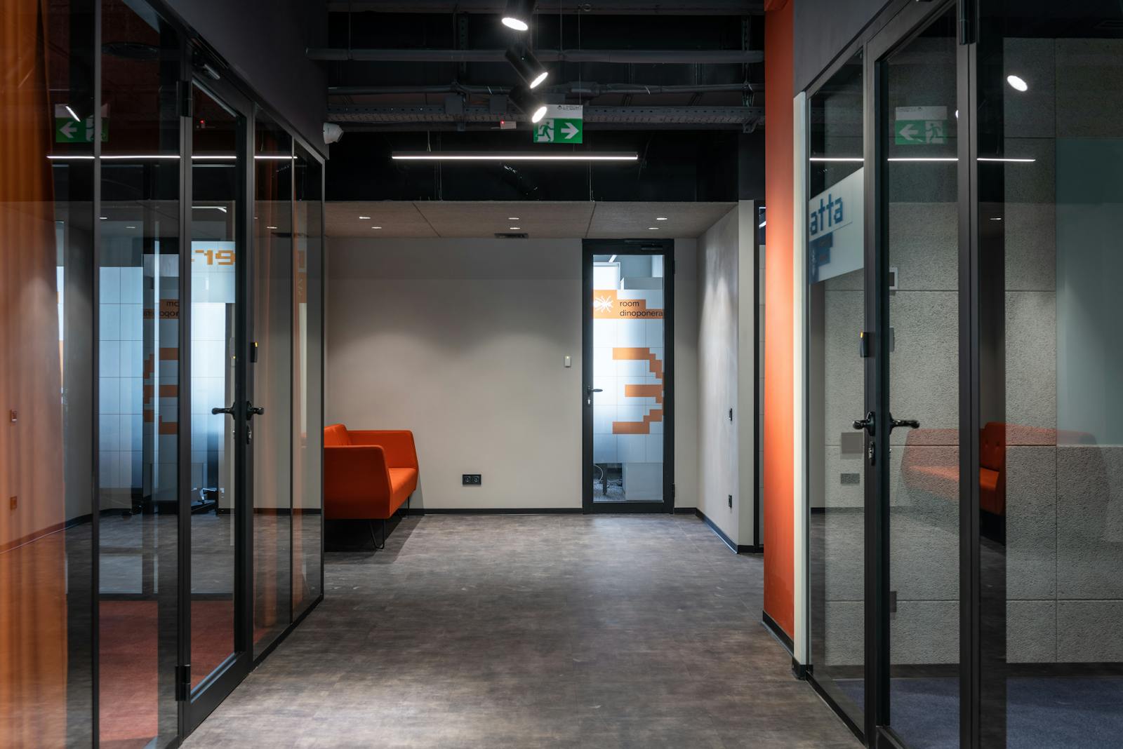 Modern commercial office interior with professional FF&E installation